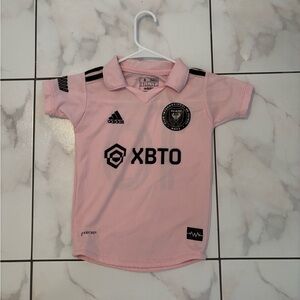 Messi Adidas Kids Light Pink Soccer Jersey